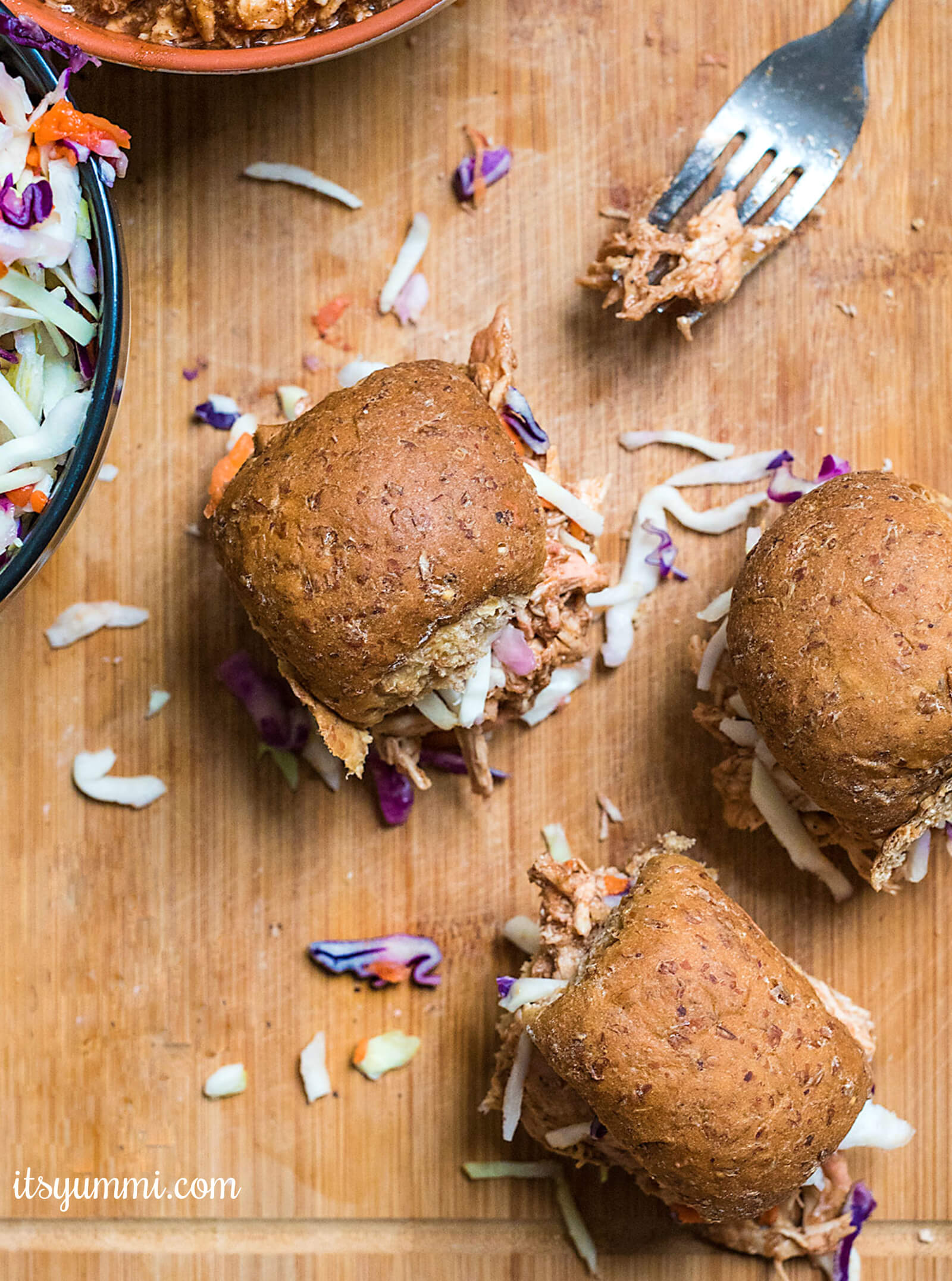 Instant Pot BBQ Chicken Sliders #gameday #instantpot #pressurecooker 