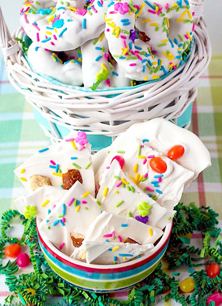 2 Homemade Easter Treats – Chocolate Pretzels and Bark