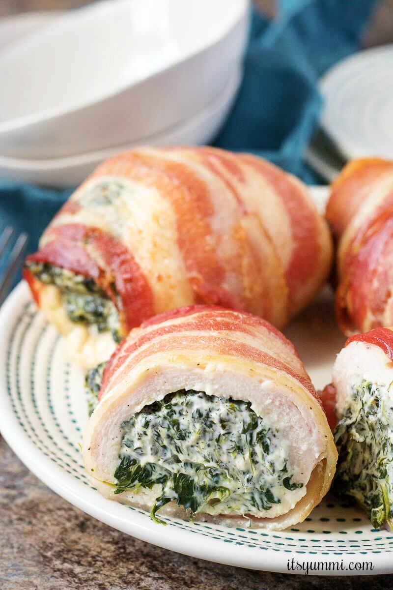 Bacon Chicken Roll Ups  easy low carb dinner recipe  It 