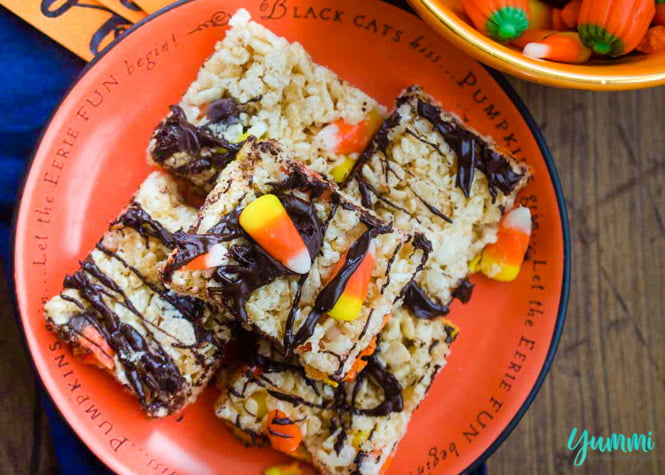 Halloween Rice Krispie Treats - Chocolate Rice Krispie Treats