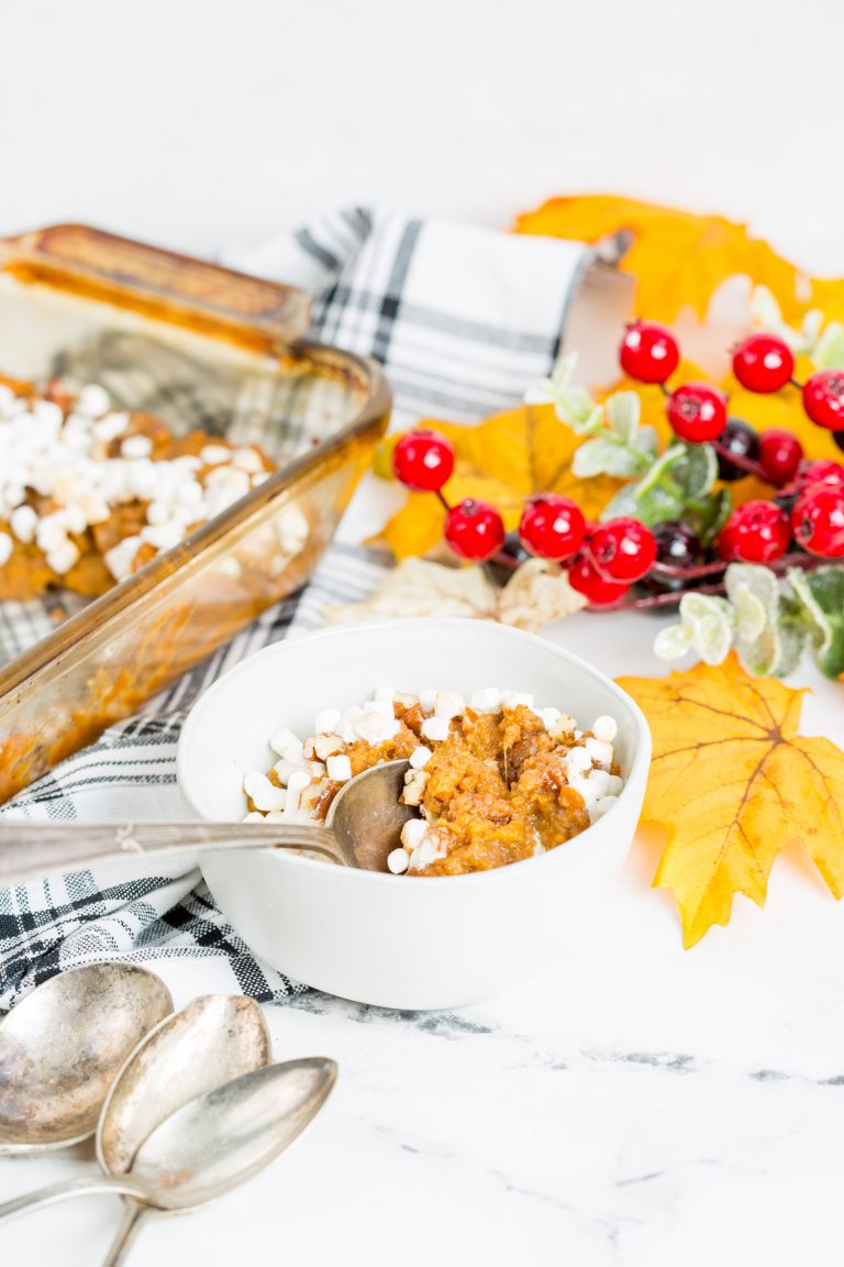 Canned Sweet Potato Casserole with Marshmallows