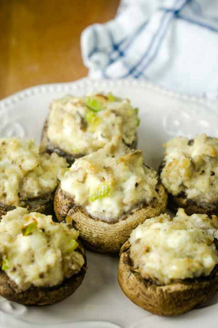 Crab Stuffed Mushroom Recipe + VIDEO + 23 Easy Party Appetizers