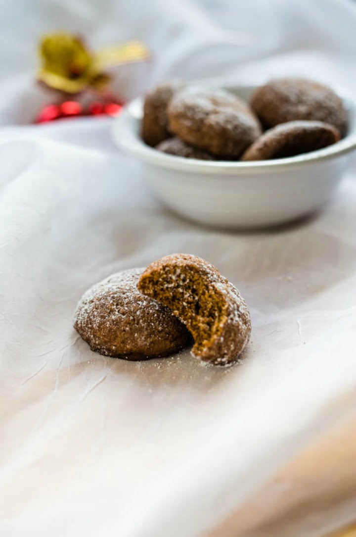 holiday cookies made with ginger and molasses