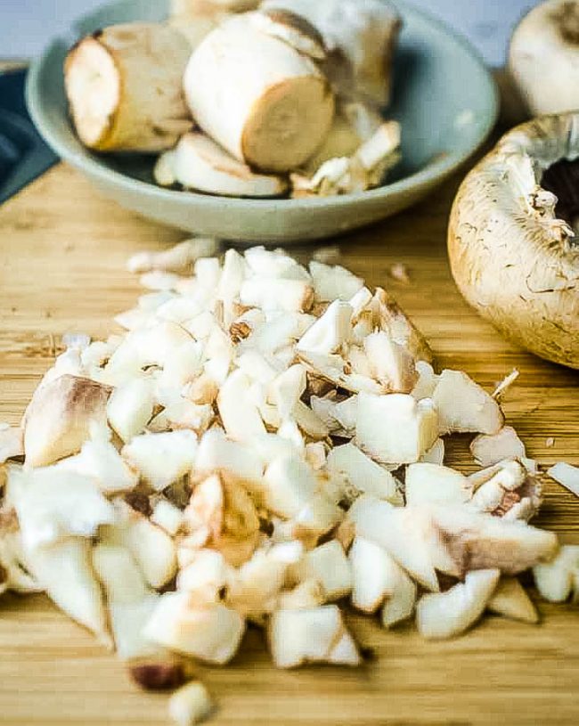 chopped mushrooms