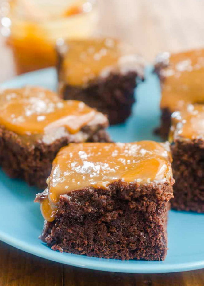 Salted Caramel Brownies from Scratch Easy Recipes by Its