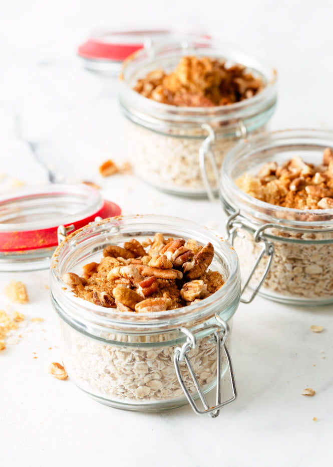 Maple Brown Sugar Oatmeal (Meal Prep Oatmeal)