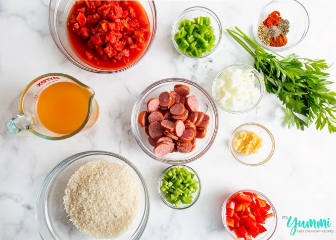 ingredients needed for jambalaya