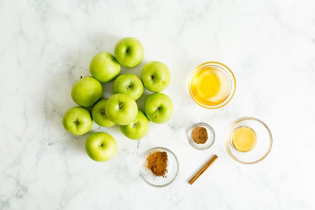 ingredient shot for what is needed for applesauce