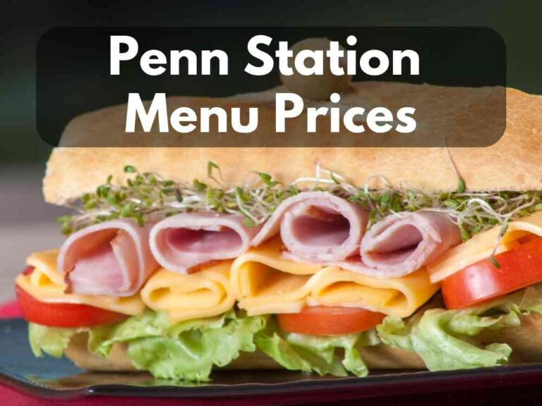 Penn Station Menu Prices 2024 (Special Hot Grill Subs)