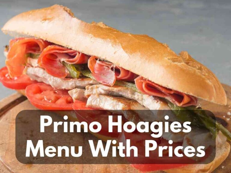 Primo Hoagies Menu With Prices (Updated January 2024)
