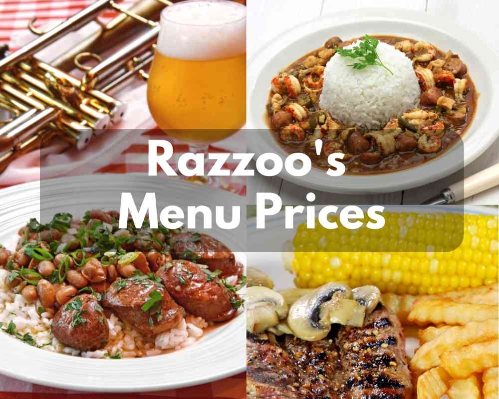 Razzoo’s Menu Prices of 2023 (Cajun Favorites, Le First Chomp, Rabbit Food)