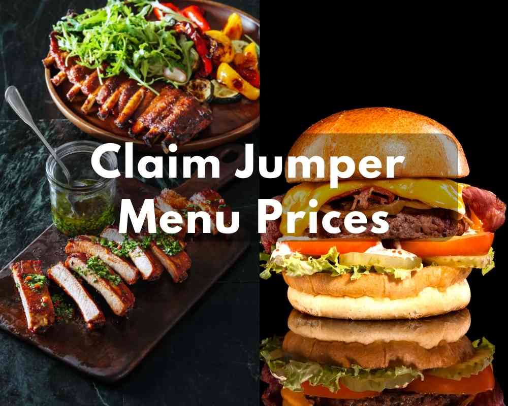 Claim Jumper Menu With S 2023