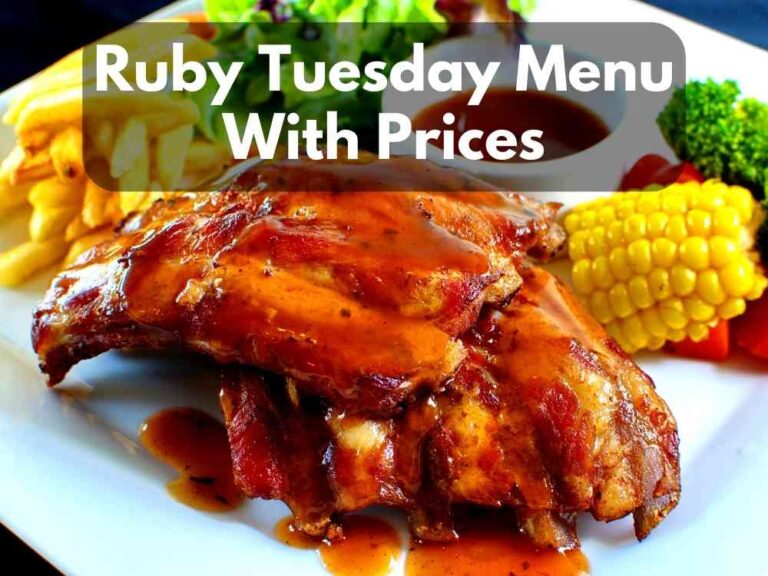 Ruby Tuesday Menu With Prices 2024 (Exclusive Lunch & Dinner)