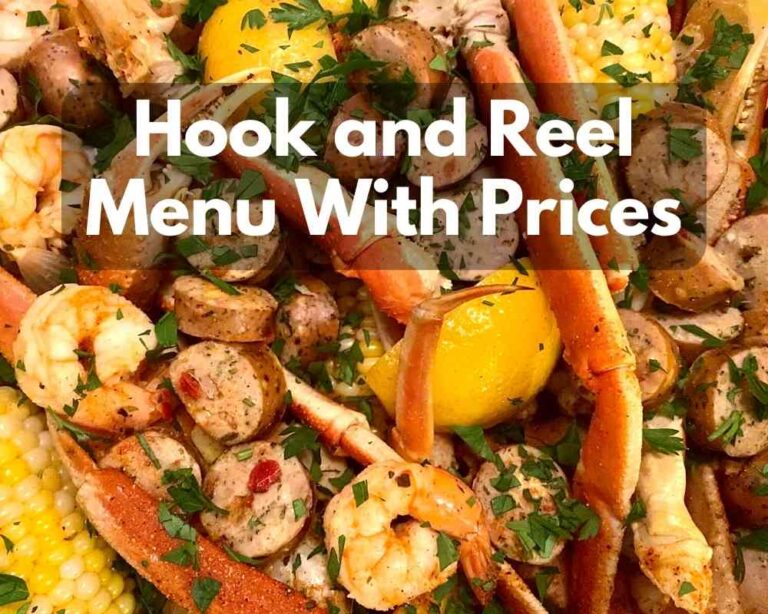 Hook and Reel Menu With Prices in 2024