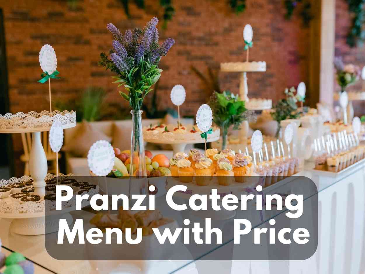 Pranzi Catering & Events Menu With Prices 2023